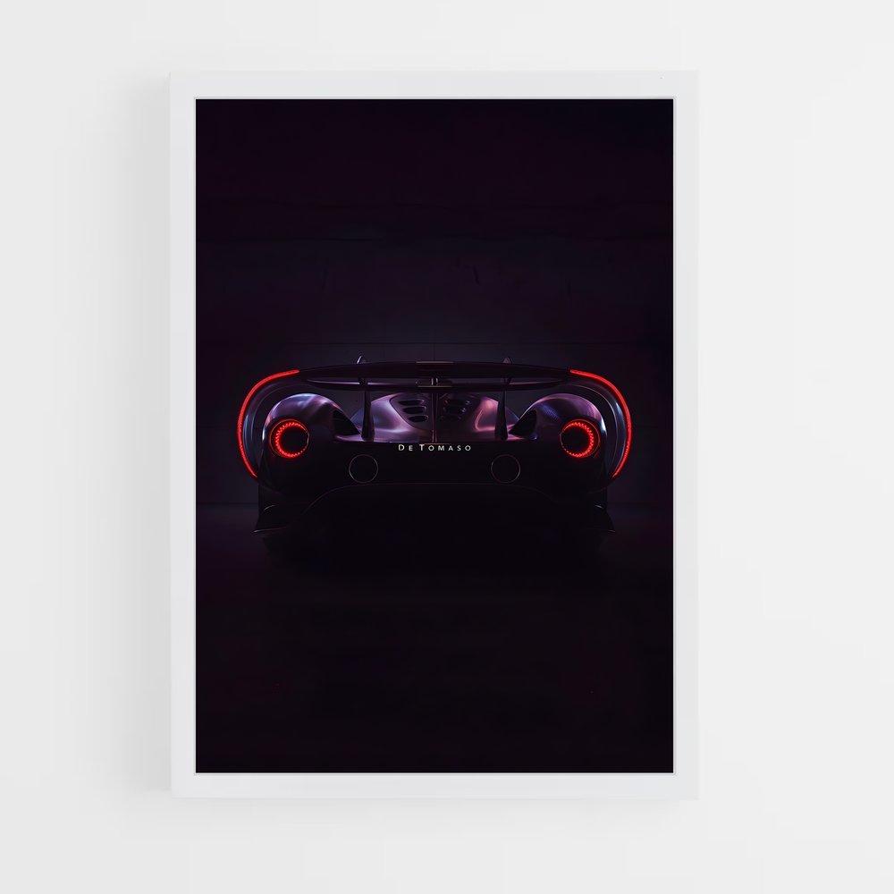Poster Supercar Dreams – affiche De Tomaso (vue 3)